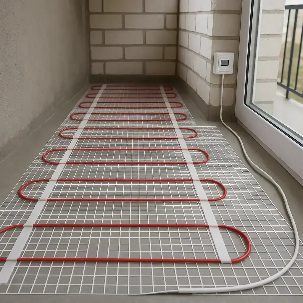 Тепла підлога на балконі | Утеплення підлоги від Стандарт Вікна 2